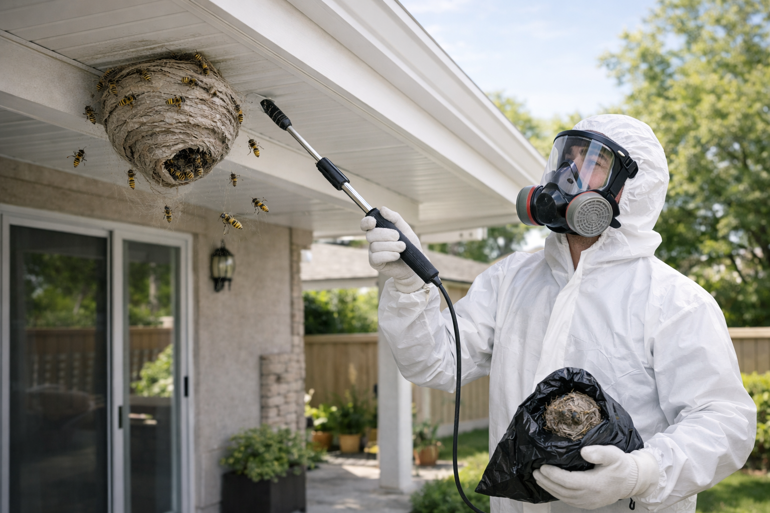Technicien Speed Nuisibles en intervention dans une maison