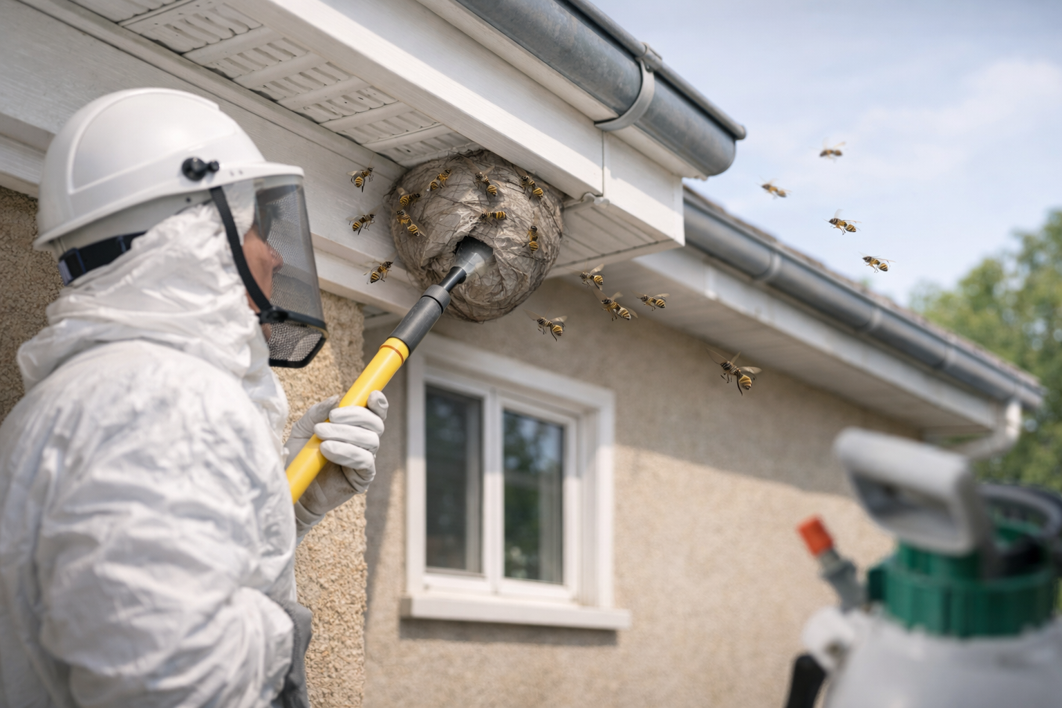 Intervention nid de guepes